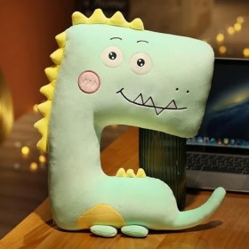 NOpinz Mignon Dessin Animé Dinosaure en Peluche Jouet Doux en Peluche Animal Dinosaure Poupée Sieste Coussin De Repos Chaise 