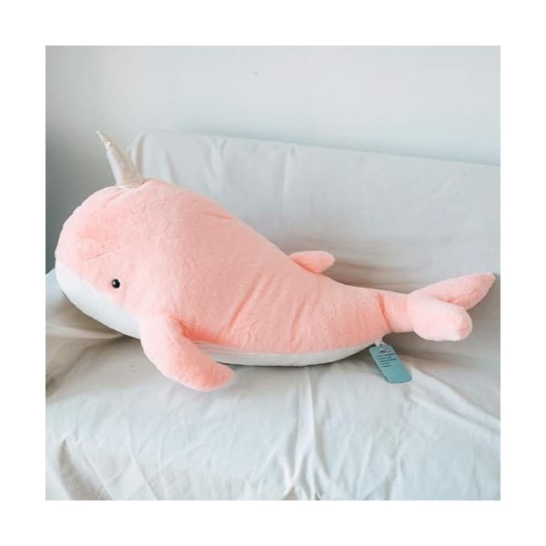 EacTEL Coussin de baleine géante en peluche jouet baleine coussin baleine poupée cadeau de Noël cadeau danniversaire 60cm 3