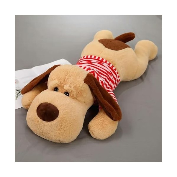 EacTEL Grand Chien en Peluche Animal Câlin Jouet Géant en Peluche Oreiller Doux Bande Dessinée Coussin Arrière Coussin Arrièr