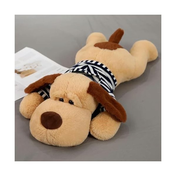 EacTEL Grand Chien en Peluche Animal Câlin Jouet Géant en Peluche Oreiller Doux Bande Dessinée Coussin Arrière Coussin Arrièr