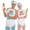 NET TOYS Costume de bébé déguisement pour Adulte Bleu Mardi Gras déguisement de bébé Carnaval Petit Enfant Tenue garçon Enter