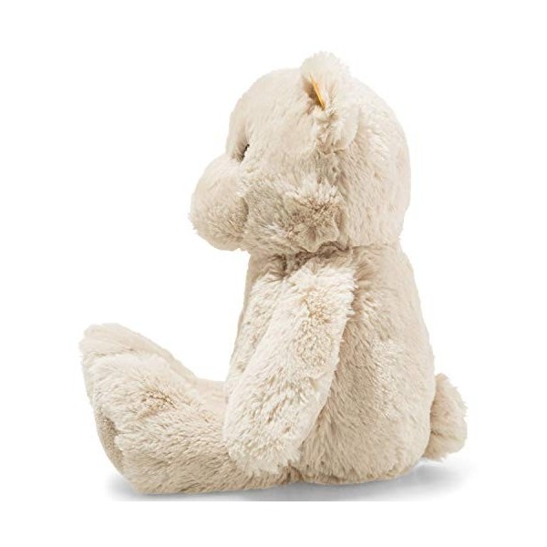 Steiff Bearzy 241536 Ours en Peluche - Doudou pour bébé - Doux et Lavable - Beige 28 cm 