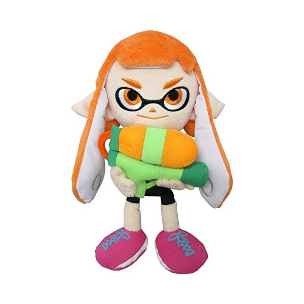 Sanei SP01 Splatoon Série Femelle Inkling Peluche rembourrée, 22,9 cm