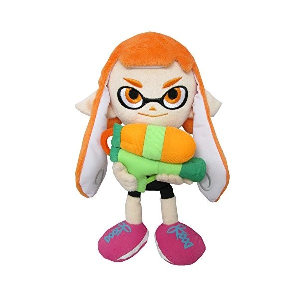 Sanei SP01 Splatoon Série Femelle Inkling Peluche rembourrée, 22,9 cm