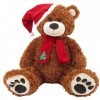 Sweety Toys 4744b XXL géant ourson Noël ours marron Teddy Ours Peluche Doudou Ours Toys Sweety, Super mignon