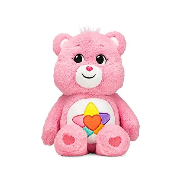 Care Bear Basic Fun 22413 True Heart Bear, Peluche Mignonne à Collectionner de 35 cm, Peluches et Peluches pour Enfants, ador