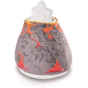 NICI Peluche Volcan avec Nuage et feu «&nbsp;Dragonia&nbsp;», 46720, Gris/Orange