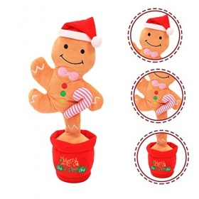 Totority Jouet Chantant De Noël Jouet En Peluche De Noël Jouets Parlants De Noël Répète Ce Que Tu Dis Décor De Chambre Verte 