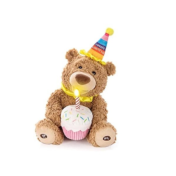 Lamala Ours en Peluche Anniversaire Chantant Ours Chantant et Dansant Jouet interactif animé électrique Peluche électrique Jo