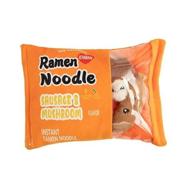 LfrAnk Coussins en Peluche Ramen créatifs, Sacs avec Nouilles, œufs, poupées végétales, Jouets Kawaii pour Enfants, Cadeaux A