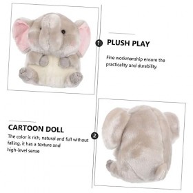 ibasenice Jouet en Peluche Jouets pour Enfants Poupée en Peluche De Dessin Animé Animal en Peluche Jouet DÉléphant Cadeaux D
