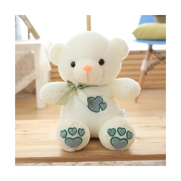 PaMut Ours en Peluche Mignon Oreiller poupée en Peluche Fille Jouet Peluche Animal Enfants Anniversaire noël Cadeaux de Noël 