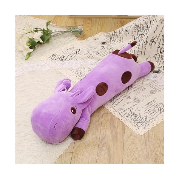 KiLoom Mignonne Girafe Poupée Peluche Jouet Oreiller De Couchage Fawn Poupée Poupée Long Oreiller Fille Lit Dédié Bande Oreil
