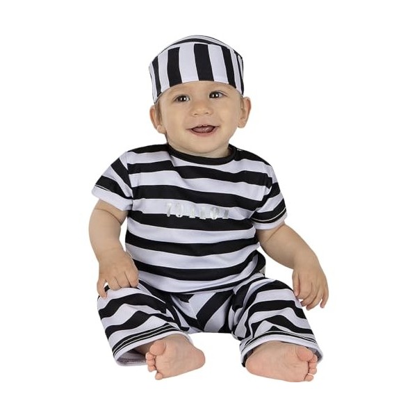 Funidelia | Déguisement prisonnier pour bébé Voleur, Braqueur, Délinquant, Professions - Déguisement pour bébé et accessoires