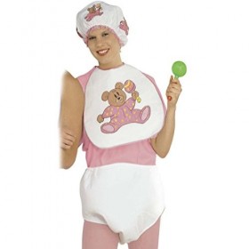 NET TOYS Costume de bébé Fille pour Adulte Rose Costume de bébé Carnaval Petit Enfant Tenue déguisement Mardi Gras