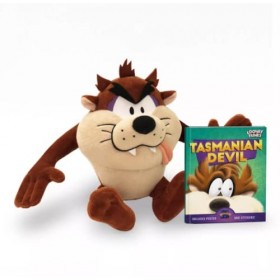 Taz Tasmanian Devil Loney Toons Titi Poupée en peluche avec livre 28 cm