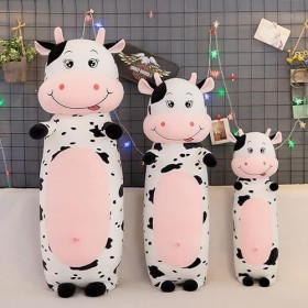 70 cm-120 cm vache poupée en peluche jouet fille mignon animal oreiller enfants poupée grande vache douce coussin chambre déc