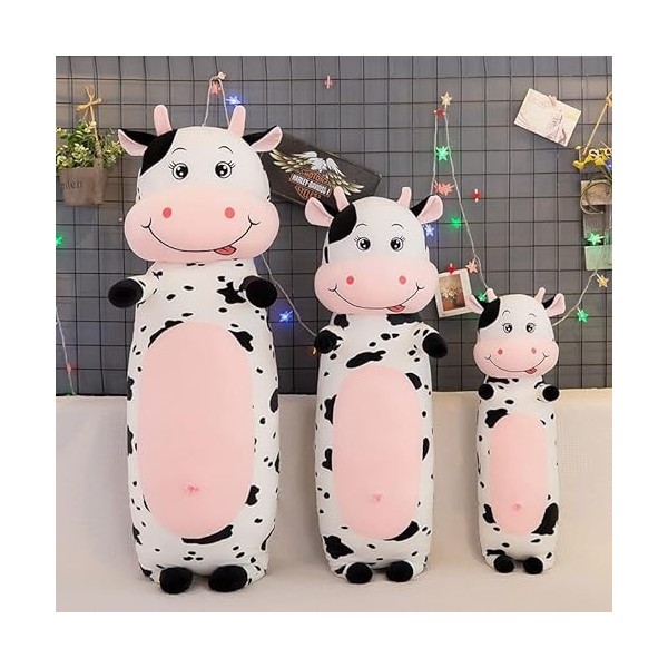 70 cm-120 cm vache poupée en peluche jouet fille mignon animal oreiller enfants poupée grande vache douce coussin chambre déc