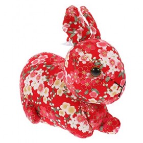 Toyvian 3 Pièces Mascotte De Lannée du Lapin Jouets danimaux Décoration Dintérieur Jouets Animaux Décor Chinois Jouet pour