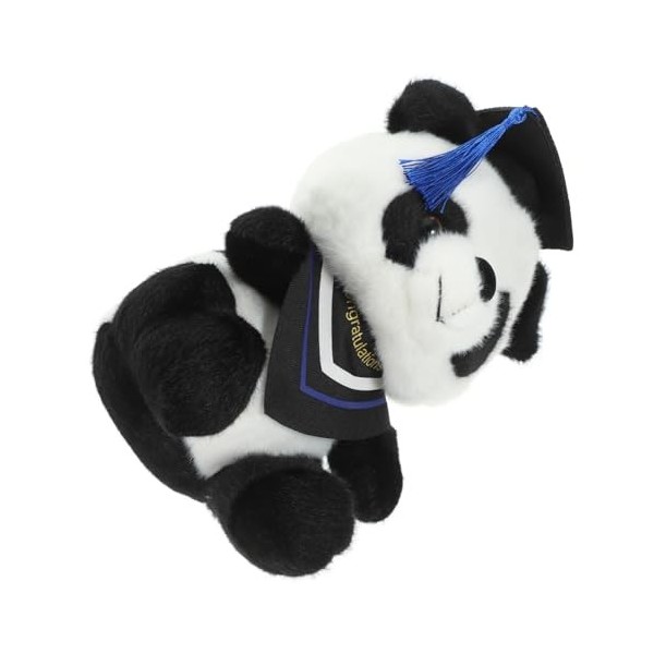 ibasenice Foulards Le Cadeau Jouets Peluche Panda Peluche Adorable Dessin Animé Panda Graduation Panda Jouet Joli Jouet en Pe