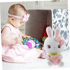 ibasenice Poupée en Peluche Lapin Poupée Lapin Zodiaque 2023 Lapin en Peluche Coeur Jouet Animal Lapin Lapins De Pâques Astro