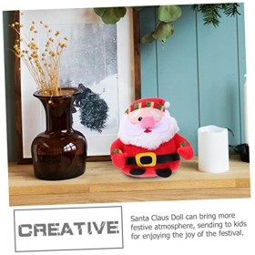 Totority 3 Pièces Père Noël Animal en Peluche Jouet en Peluche Cadeau De Noël pour Enfants Père Noël en Peluche Arbre De Noël