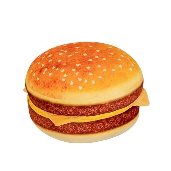 GagaLu Nouveau Hamburger Jouet en Peluche rembourré Coussin en Peluche Oreiller Mignon Burger Oreiller garçon Fille Cadeau d’