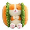 URFEDA Peluches Burger Jouets en Peluche Kawaii 3D Simulation Lapin Hamburger Coussin en Peluche Oreiller en Peluche Doux et 