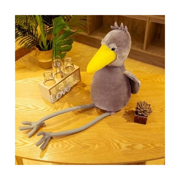 Jouets en Peluche Cigogne à tête de Baleine à Longues Pattes Coussin Toucan Peluche Animaux en Peluche bébé Chambre decoracio