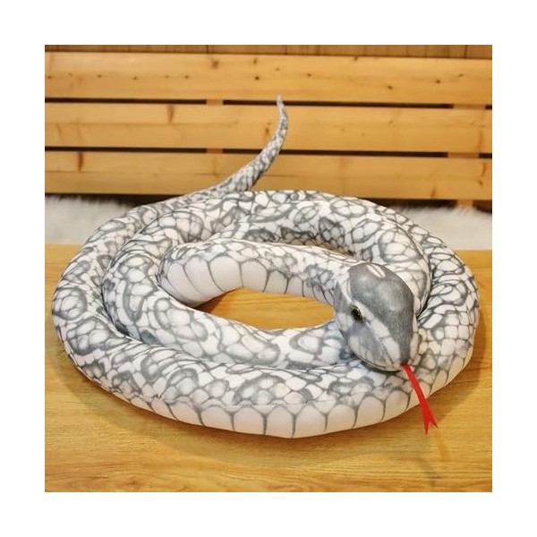 KiLoom Serpents Géants Peluche Jouet Simulation Long Python D’Or Peluche Serpent Peluche Enfants Garçons Cadeau Décoration À 