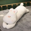 KiLoom Chien Couché Jouets en Peluche Oreiller Animal en Peluche Confort Doux Lapin Chat Poupées Dessin Animé Anime Jouet Enf