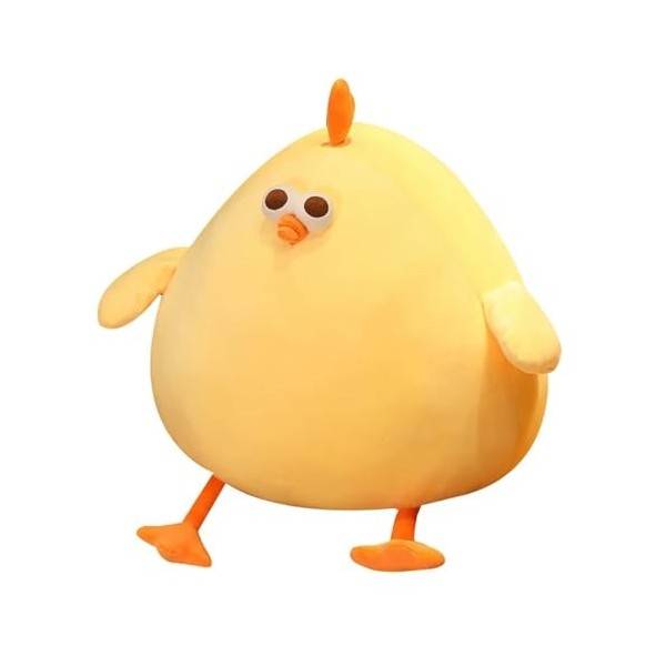 KiLoom Poussin Poupée Peluche Gras Doux Poulet Animal Peluche Oreiller Élastique Bébé Jouet Réconfortant Cadeau D’Anniversair