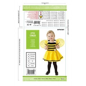 Amscan International Bumble Bee Déguisement dabeille pour Fille Taille 1-2 Ans