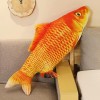 PaMut 3D Poisson-Clown Poisson réaliste Jouet en Peluche Doux Poisson Rouge en Peluche canapé Oreiller Cadeau créatif décorat