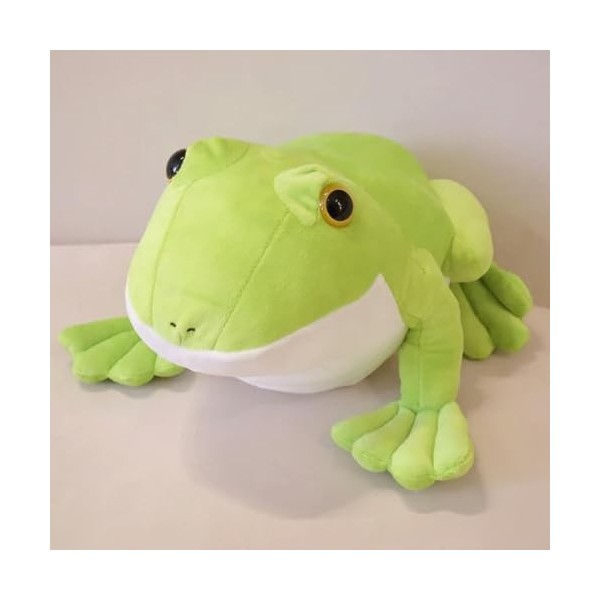 NOpinz Grenouille Créative Oreiller en Peluche Grenouille Jouet Coussin Poupée Mignonne Cadeau D’Anniversaire pour Enfants 40