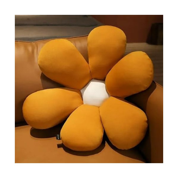 NOpinz Daisy Peluche Plante Coussin De Siège Tournesol Réaliste vers Le Bas Coton Chaise Fleur Coussin Cadeau Anniversaire Ca