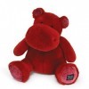 Histoire dOurs - Peluche Hippopotame - HipKiss - Rouge - 40 Cm - Grande Peluche Douce et Mignonne pour les Calins - Idée Ca