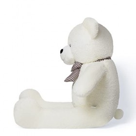 YunNasi Ours en Peluche Geante 120cm XXL Nounours Peluche Géant pour Enfant Cadeau,Blanc