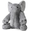 55cm Peluche éléphant Extra Douce et câline XXL, Gris