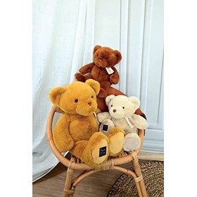 Histoire dOurs - Grande Peluche Ours - Le Nounours - Ocre - 40 cm - Grosse Peluche Super Douce à Caliner pour les Enfants - 
