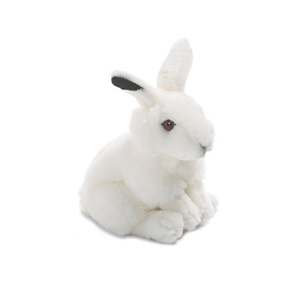 WWF - Peluche Lapin des Neiges - Peluche Réaliste avec de Nombreux Détails Ressemblants - Douce et Souple