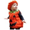 JLOR Déguisement Petite Citrouille Costume Halloween pour Bébé Garçon Fille Ensemble Combinaison à Manches Longues Chapeau et