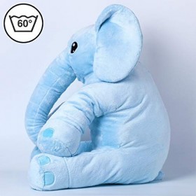 55cm Peluche éléphant Extra Douce et câline XXL, Bleu