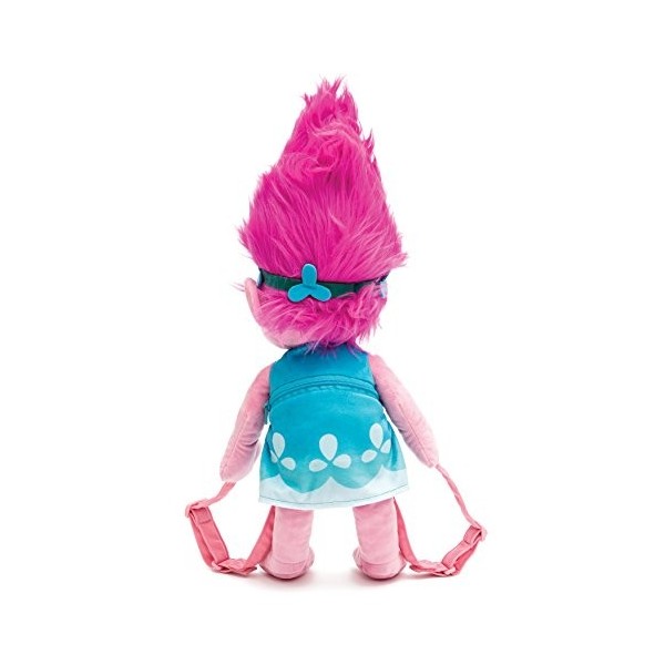 Trolls 67696 Poppy 3D Sac à dos en peluche avec bretelles réglables, 23 x 12 x 54 cm