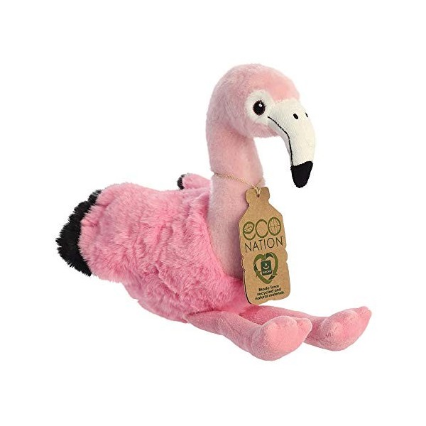 Aurora World Aurora, Eco Nation 35005 Flamant Rose en Peluche 24 cm