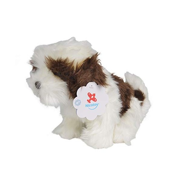 NICOTOY- Peluche, 6305890122, Blanc et Noir