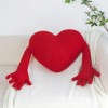 GagaLu Câlin Longue Main Oreiller Peluche Peluche rembourré décoré Coussin coloré Cadeau de la Saint-Valentin Anniversaire Ca