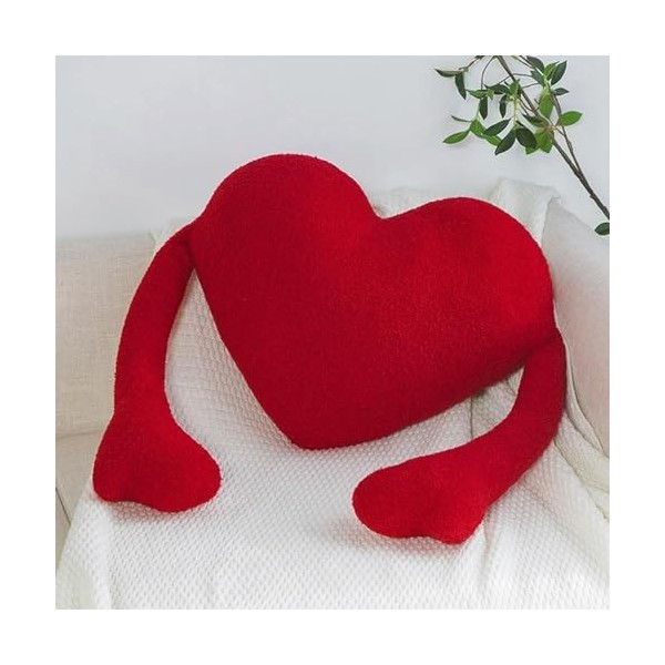 GagaLu Câlin Longue Main Oreiller Peluche Peluche rembourré décoré Coussin coloré Cadeau de la Saint-Valentin Anniversaire Ca