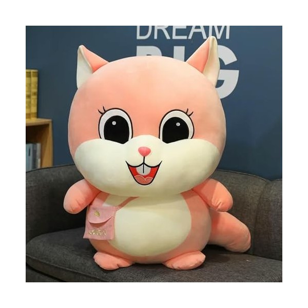 NOpinz Coussin en Peluche Doux Mignon Hamster en Peluche Enfants poupée Cadeau d’Anniversaire Peluche Hamster Peluche Jouet 4
