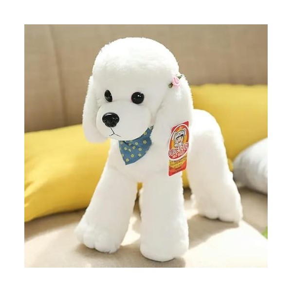 KiLoom Simulation Peluche Teddy Dog Dolls Peluche Doux Chiot Jouets Beau Caniche Coussin pour Filles Bébé Cadeau 40cm 1